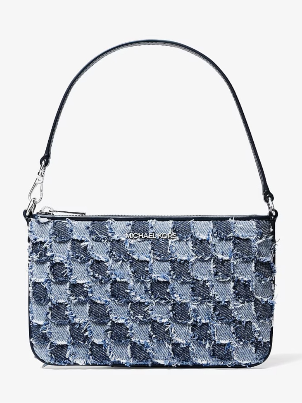Michael Kors Jet Set Travel Small Patchwork Denim Convertible Wristlet